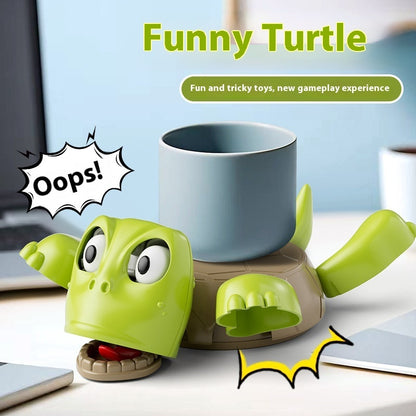 Funny Frightened Turtle Coaster Table Ornaments Kettle Mat Tea Coaster Desktop Decoration Figurines Crafts Stress Relieve Modle